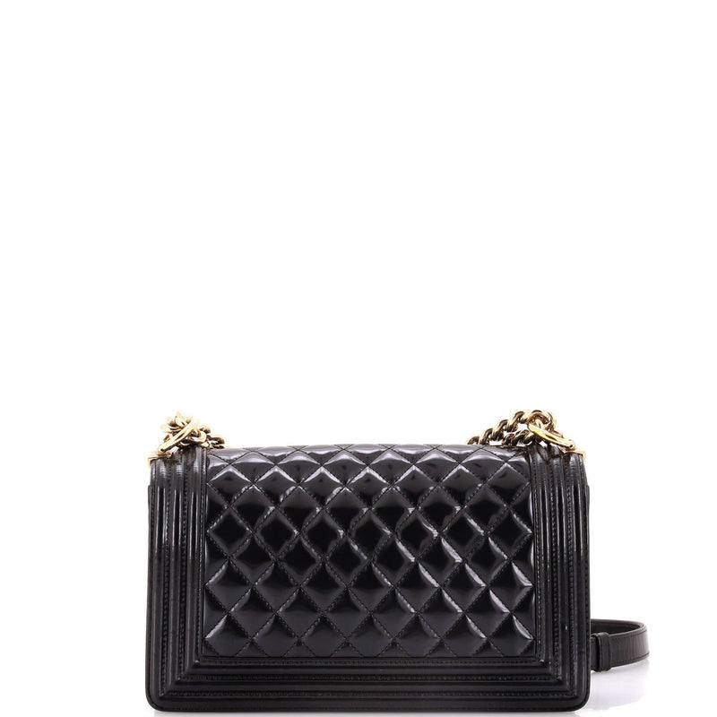 Boy Flap Bag Quilted Iridescent Glazed