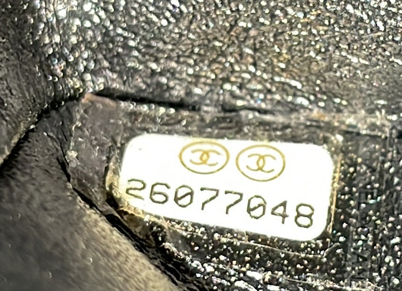 So Black Classic Double Flap Bag Chevron