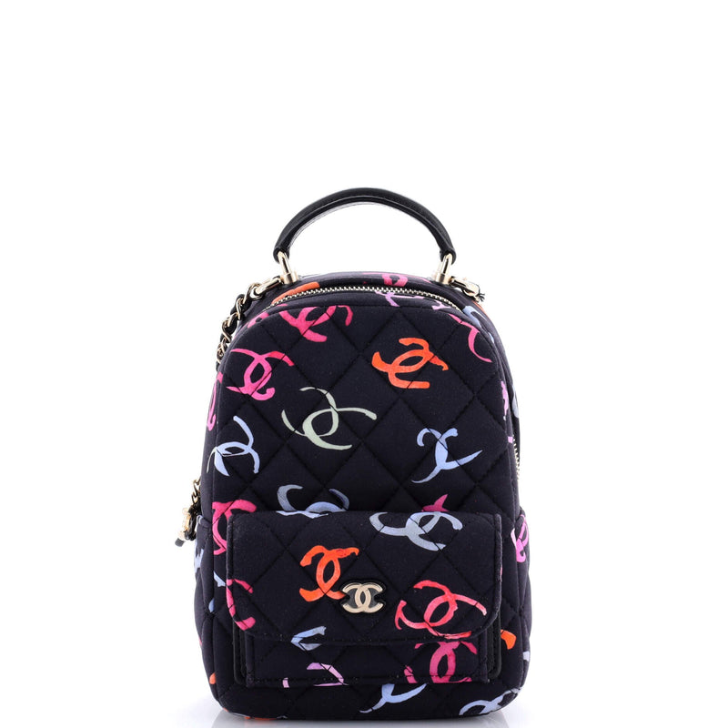 Classic Cc Chain Pocket Backpack Quilted