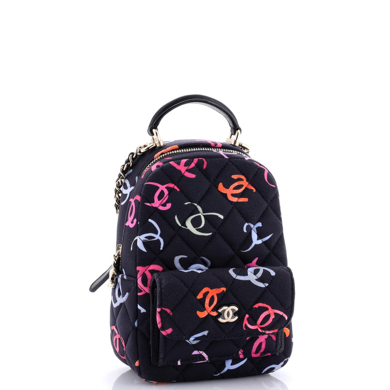 Classic Cc Chain Pocket Backpack Quilted