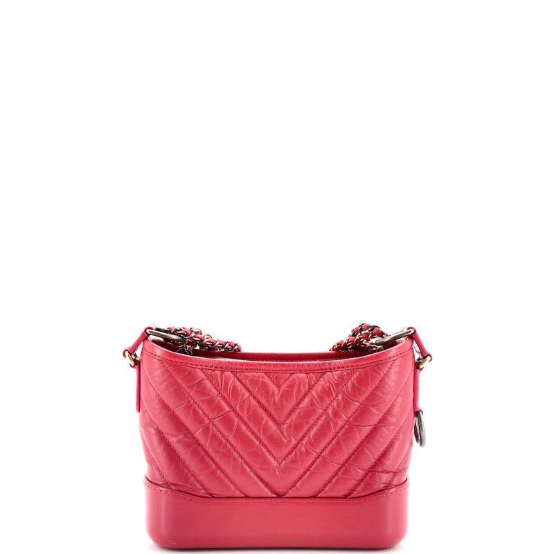 Gabrielle Hobo Chevron Aged Calfskin