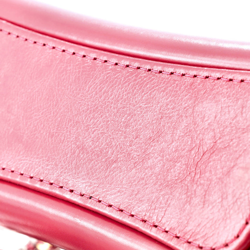 Gabrielle Hobo Chevron Aged Calfskin