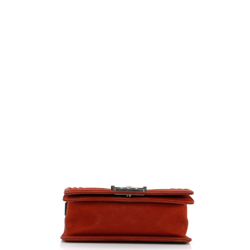 Boy Flap Bag Quilted Matte Caviar Small