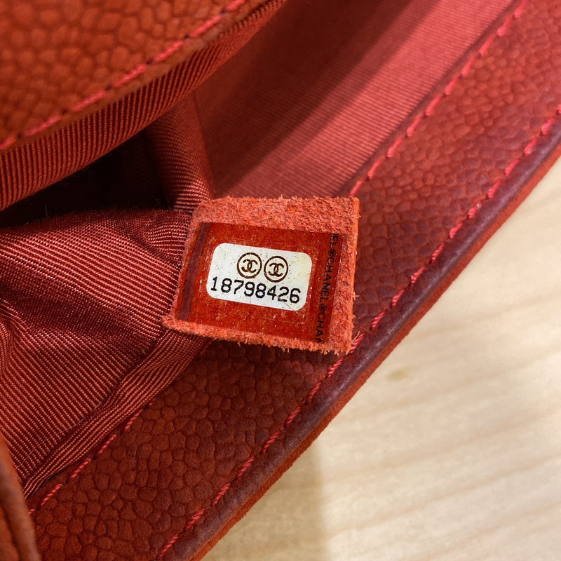 Boy Flap Bag Quilted Matte Caviar Small