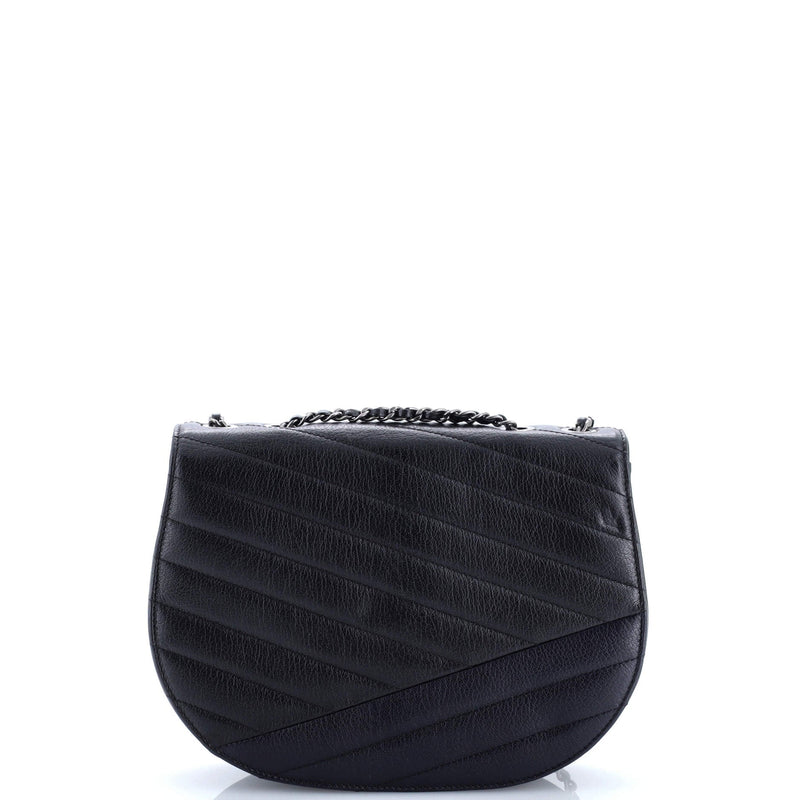 Gabrielle Saddle Crossbody Bag Chevron