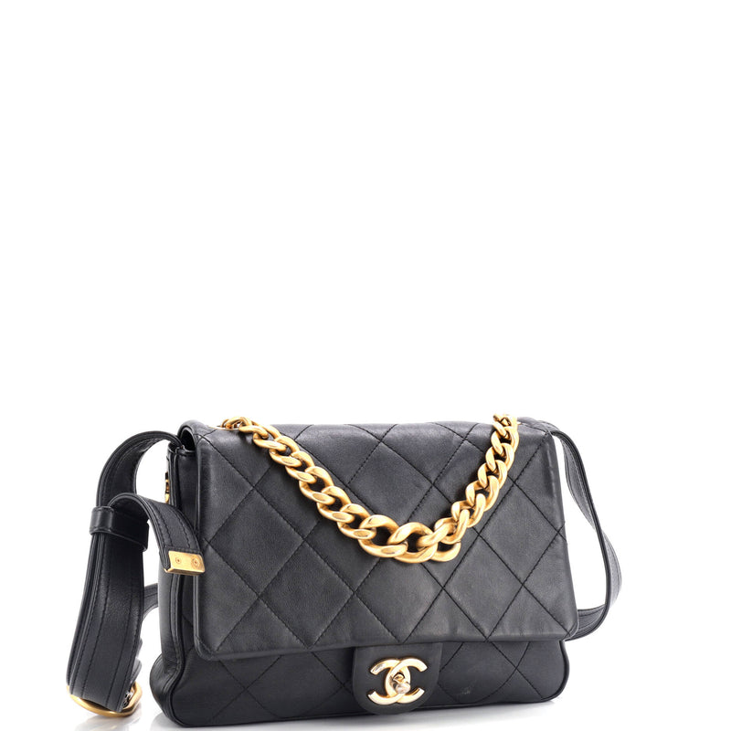Easy Mood Flap Bag Quilted Calfskin