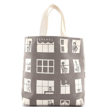 Coco Window Tote Printed Canvas Large