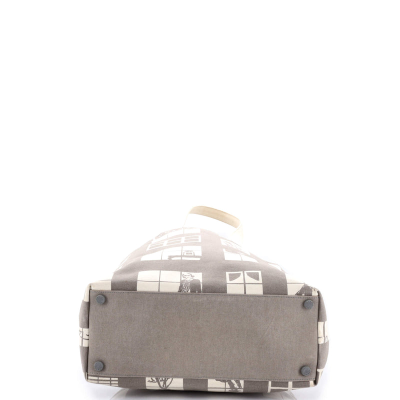 Coco Window Tote Printed Canvas Large