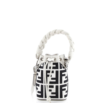 Woven Handle Mon Tresor Bucket Bag Zucca