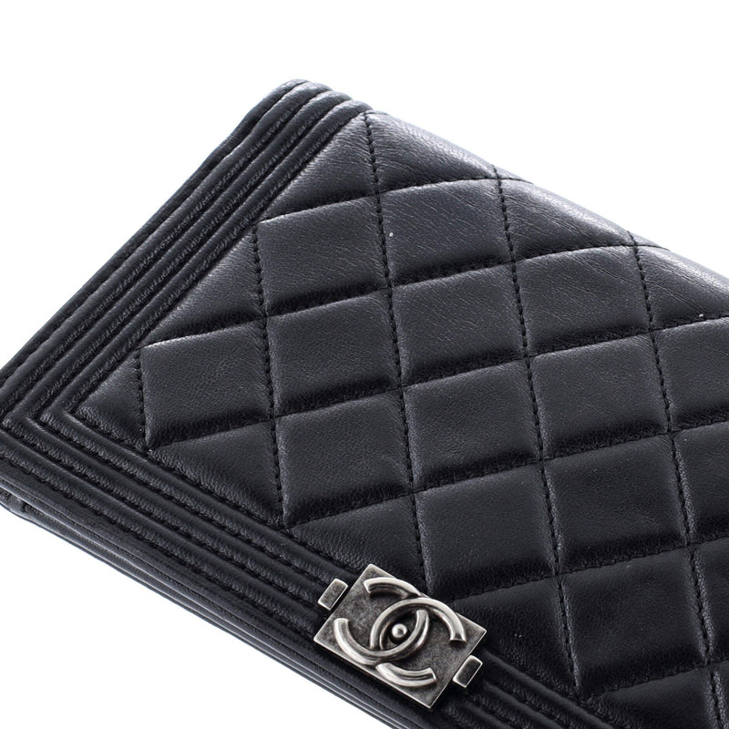 Boy Wallet On Chain Quilted Lambskin