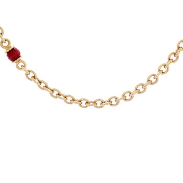 Cc Station Long Necklace Metal With