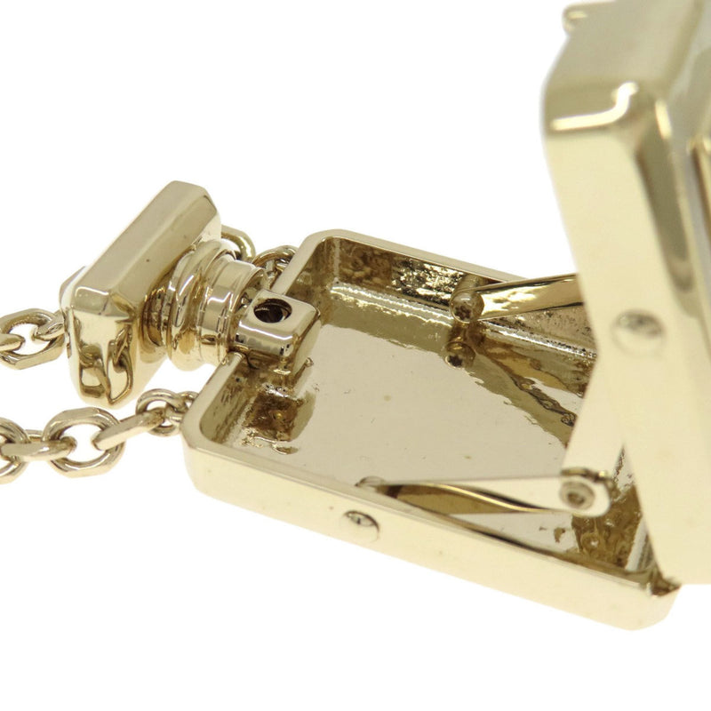 Cc Logo Pendant Necklace Gold-Tone Metal