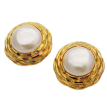 Chanel Clip-On Earrings Pearl