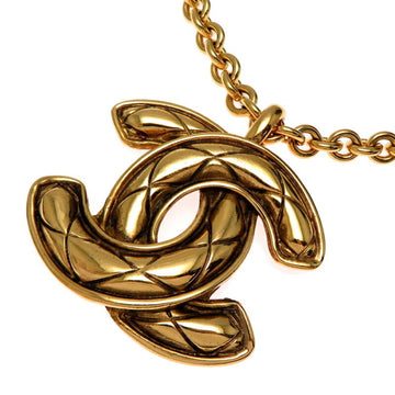 Chanel Cc Logo Pendant Necklace Metal