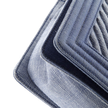 Boy Flap Bag Chevron Denim Old Medium