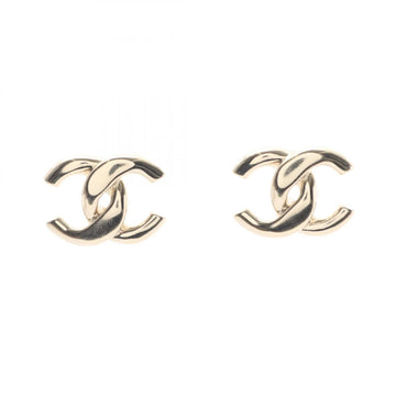 Cc Logo Earrings Metal Gold-Tone