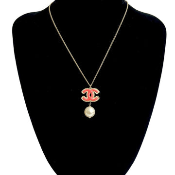 Chanel Cc Logo Pendant Necklace Metal