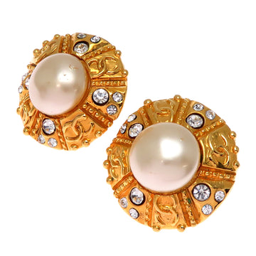 Chanel Cc Logo Clip-On Earrings Metal
