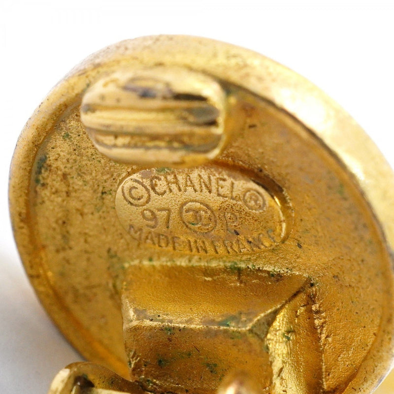 Cc Logo Circle Clip-On Earrings Metal