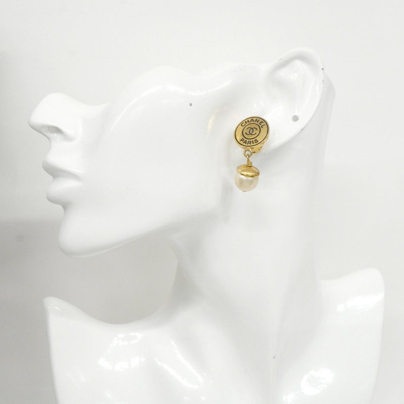 Cc Logo Circle Clip-On Earrings Metal