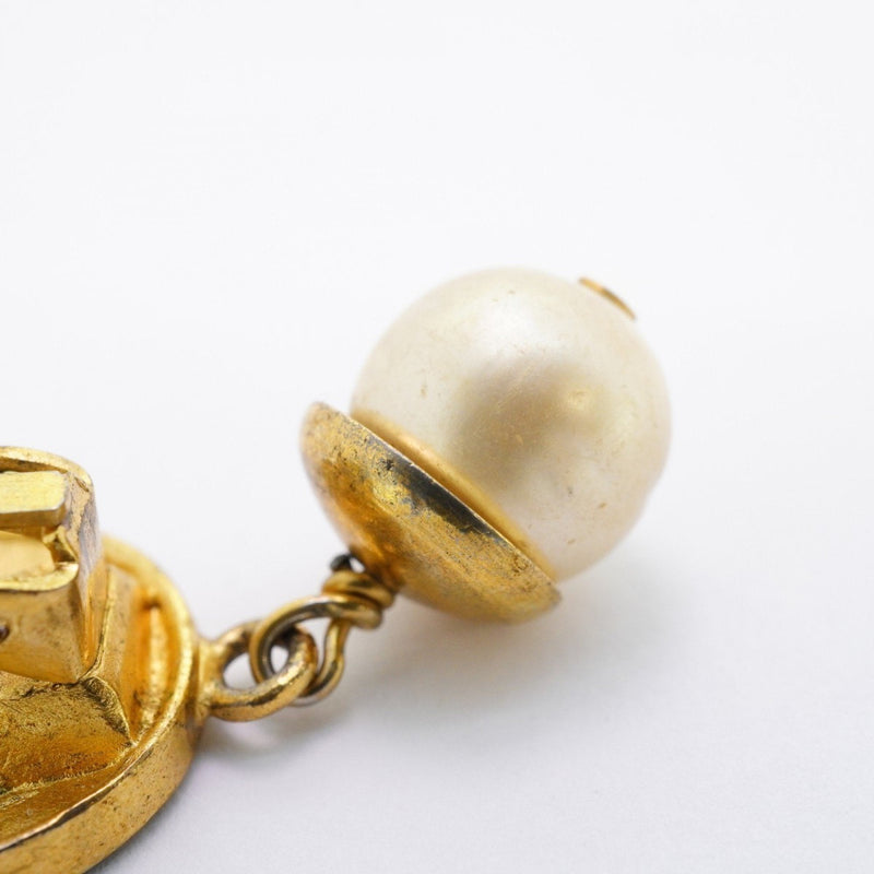 Cc Logo Circle Clip-On Earrings Metal