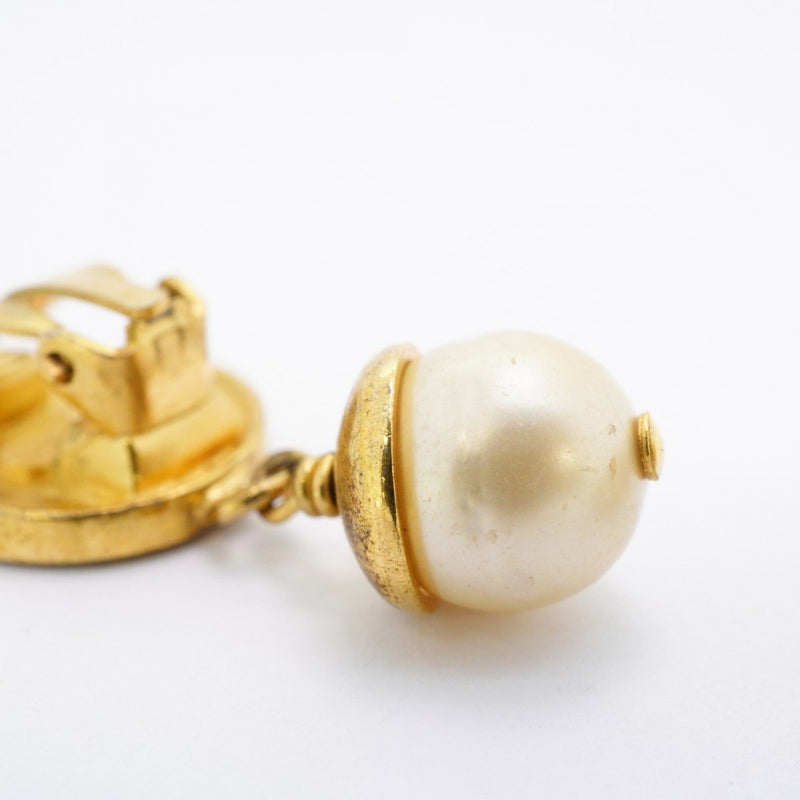 Cc Logo Circle Clip-On Earrings Metal