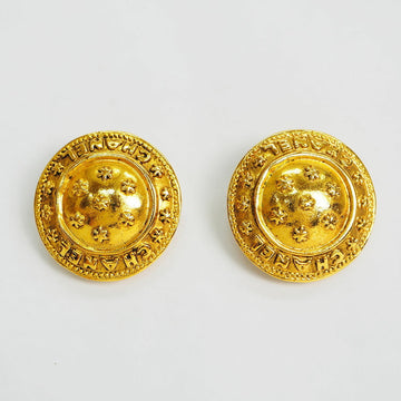Vintage Earrings Gold-Tone Metal