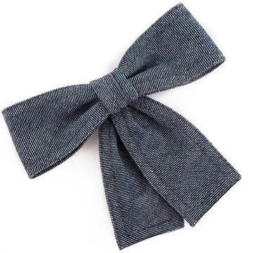 Ribbon Denim Brooch Blue