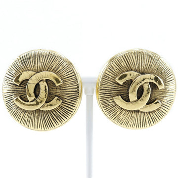 Chanel Cc Logo Clip-On Earrings Metal