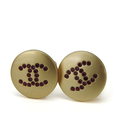 Cc Logo Clip-On Earrings Metal Gold-Tone