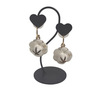 Cc Logo Hoop Earrings Gold-Tone Metal