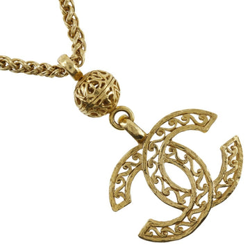 Chanel Cc Logo Pendant Necklace Metal