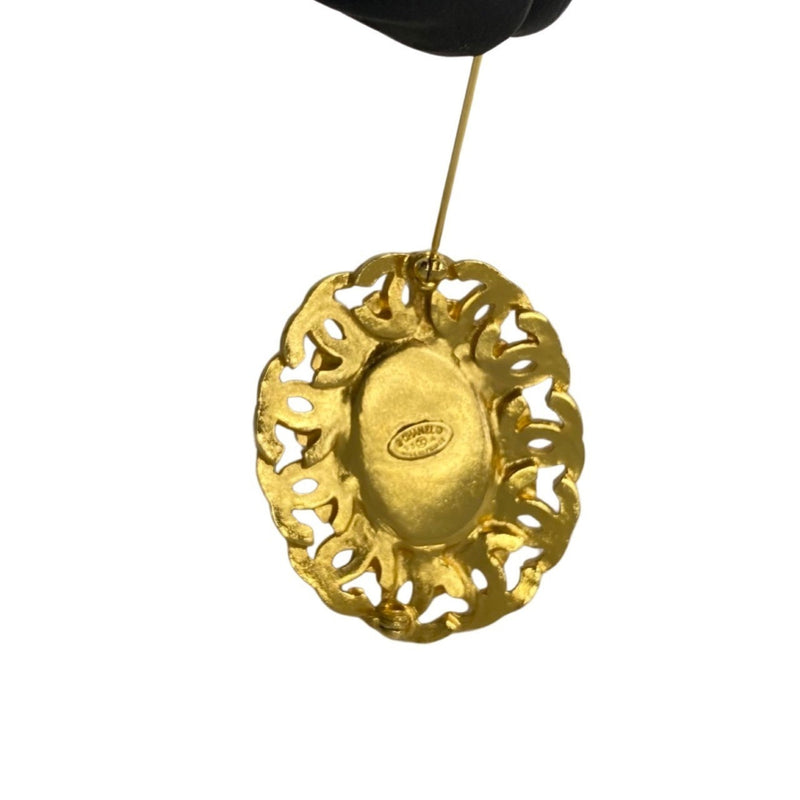 Cc Logo Brooch Metal