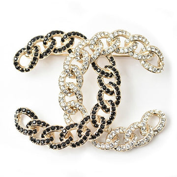Chanel Cc Logo Brooch Metal