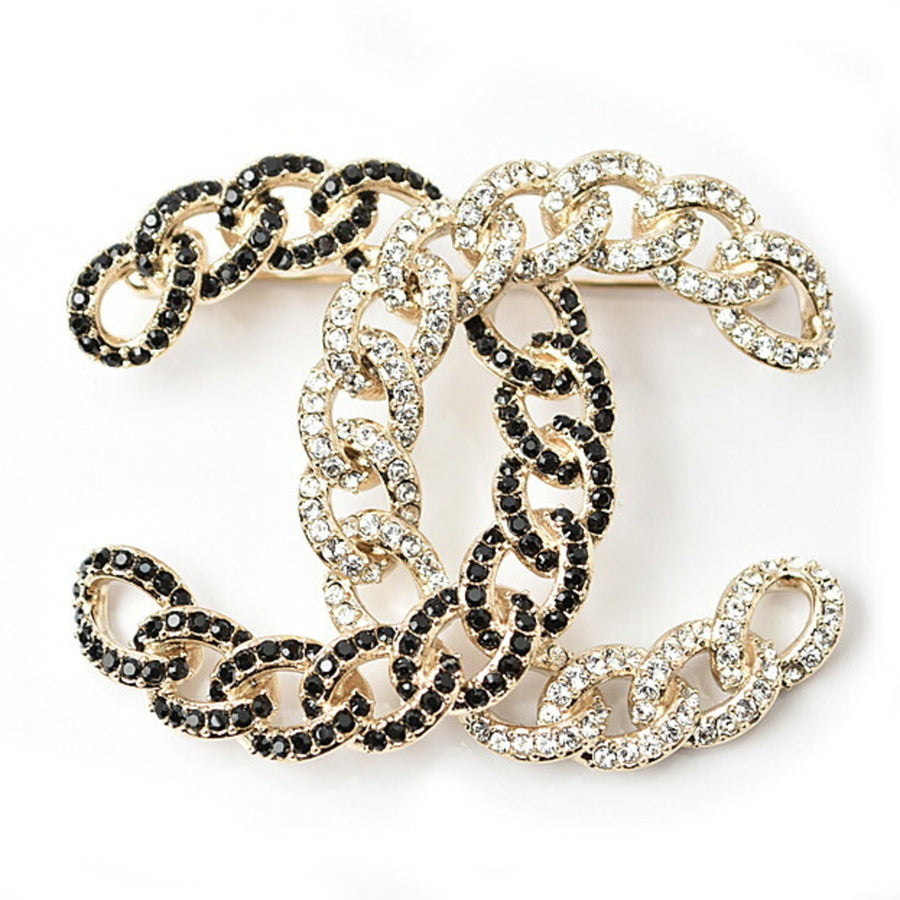 Chanel Cc Logo Brooch Metal
