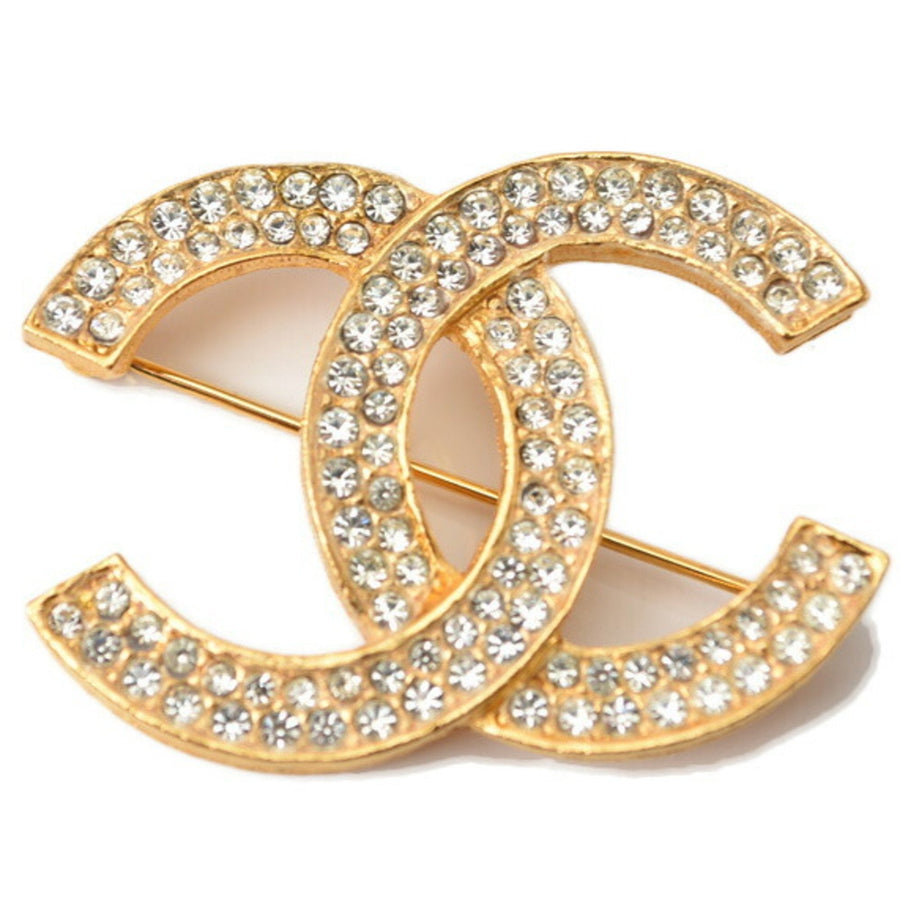 Chanel Cc Logo Brooch Metal