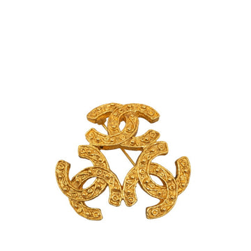 Chanel Cc Logo Brooch Metal