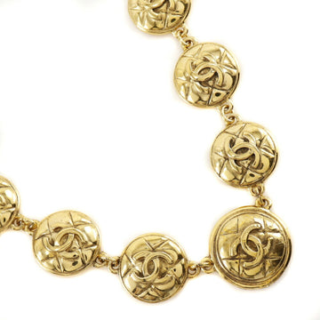 Chanel Cc Logo Pendant Necklace Metal