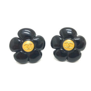 Chanel Cc Logo Flower Clip-On Earrings