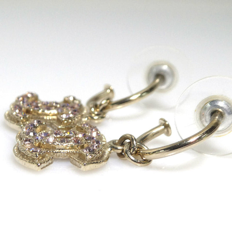 Rhinestone Earrings Metal And