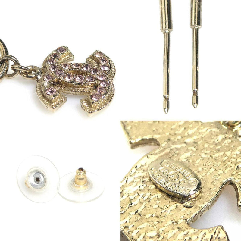 Rhinestone Earrings Metal And