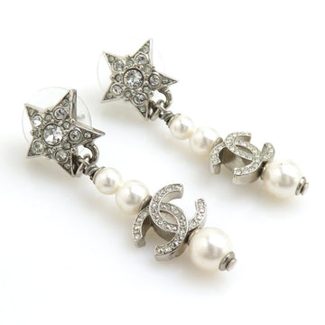 Earrings Pearl Silver-Tone Metal