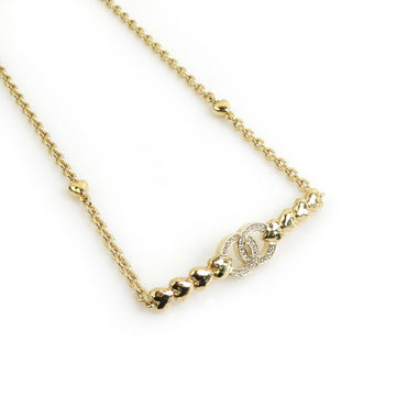 Chanel Pendant Necklace Metal Gold And