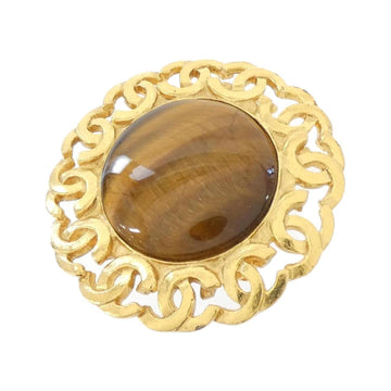 Brooch Brown And Gold