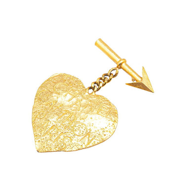 Heart Arrow Brooch Metal