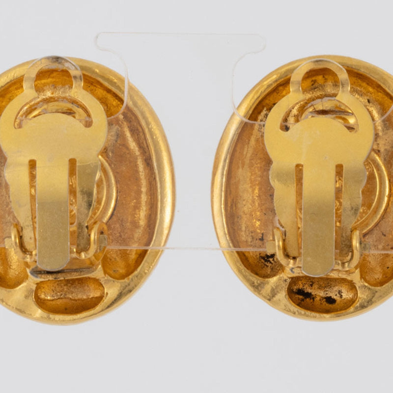 Earrings Gold-Tone Metal