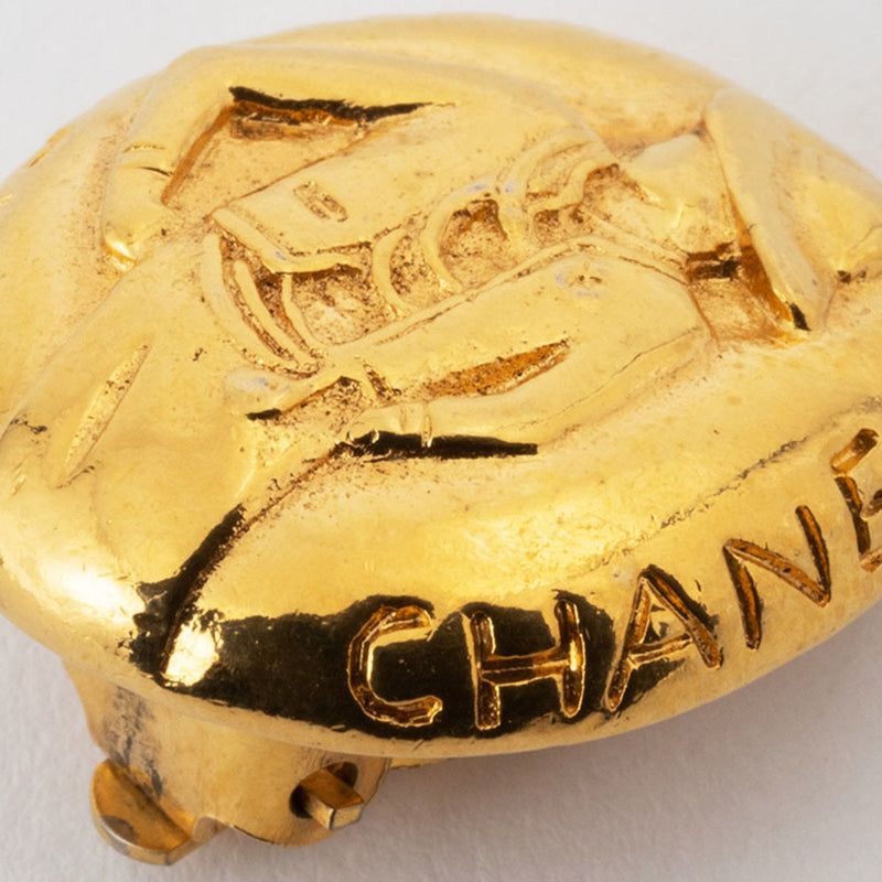 Earrings Gold-Tone Metal