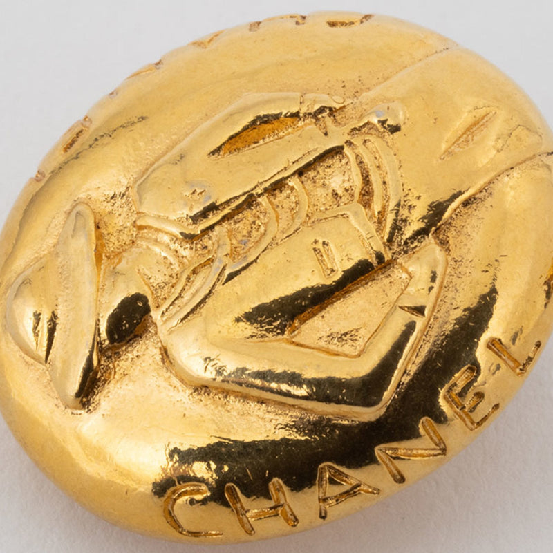 Earrings Gold-Tone Metal