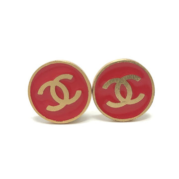Cc Logo Clip-On Earrings Gold-Tone Metal