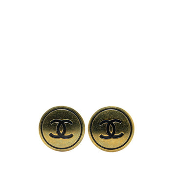 Cc Logo Clip-On Earrings Metal Gold-Tone